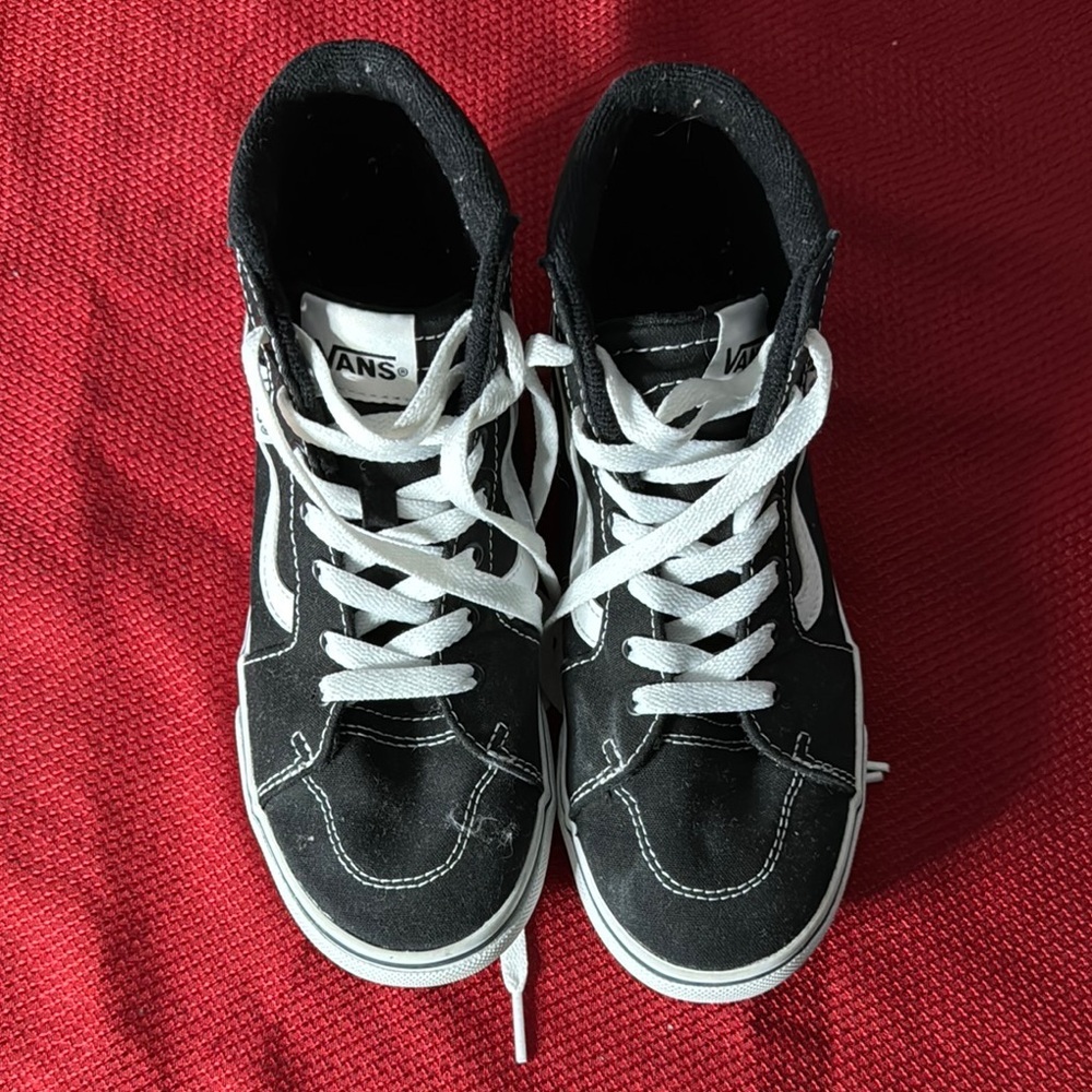 Vans Kids Black High-Top Sneakers